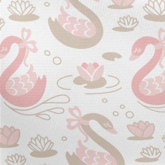 Beautiful Ribbon Swan Pongee