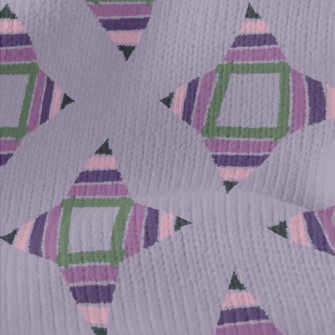 Square Flower Combination Stretch Jersey
