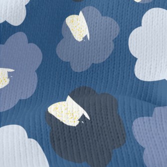 Artistic Round Flowers Stretch Jersey