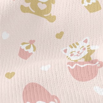 Smiling Cup Cat Stretch Jersey