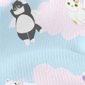 Super Cute Flying Cat Stretch Jersey