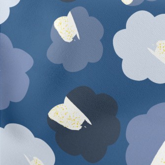 Artistic Round Flowers Lightweight Cotton Poplin