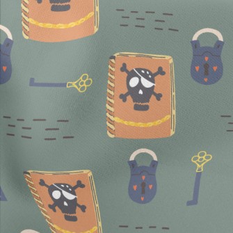 Mysterious Treasure Book Lightweight Cotton Poplin