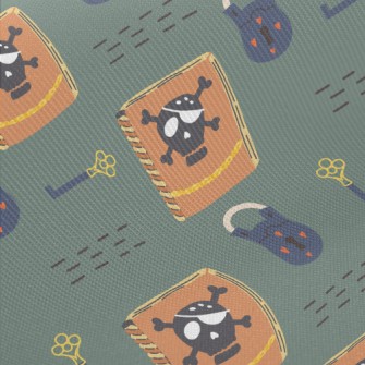 Mysterious Treasure Book Midweight Cotton Poplin