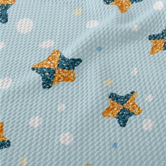 Sequined Stars Birdseye Piqué
