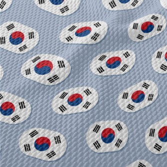 South Korea Flag Banner Birdseye Piqué