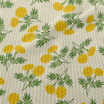 Small Cute Chrysanthemum Birdseye Piqué