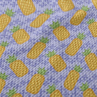 Pineapple Shaped Swimming Mat Birdseye Piqué