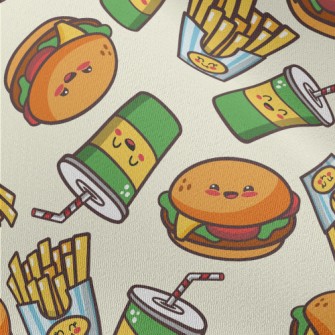 Drinks Burgers French Fries Chiffon