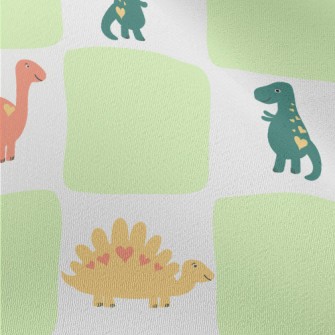 Dinosaur Checkerboard Chiffon