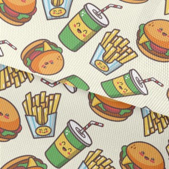 Drinks Burgers French Fries Waterproof Oxford