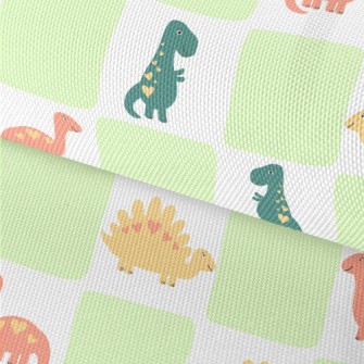 Dinosaur Checkerboard Waterproof Oxford