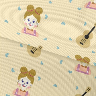 Girl With Guitar Waterproof Oxford