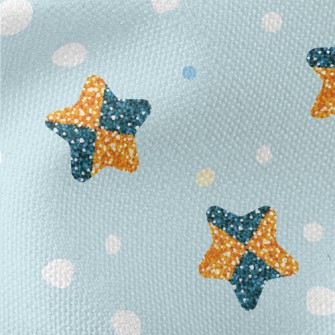 Sequined Stars Waterproof Canvas