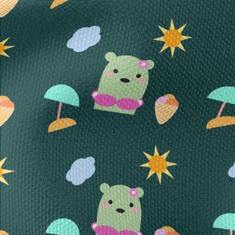 Bikini Cute Bear Waterproof Canvas