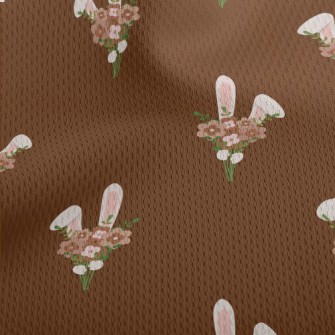 Rabbit Ears Decorative Bouquet Athletic Mesh Flat Back