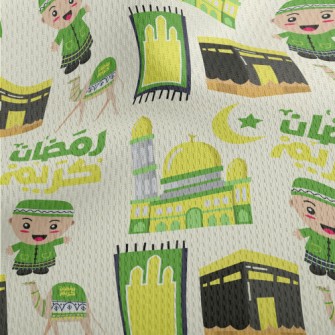 Classic Islamic Ramadan Athletic Mesh Flat Back