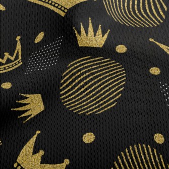 Gold Crown Athletic Mesh Flat Back
