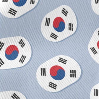 South Korea Flag Banner Standard Corduroy