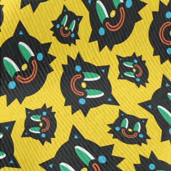 Weird Smile Halloween Cat Standard Corduroy