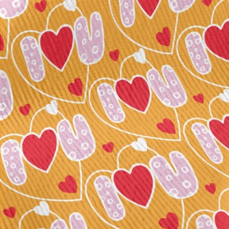I Love You Big Heart Standard Corduroy