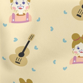 Girl With Guitar Stretch Ponte