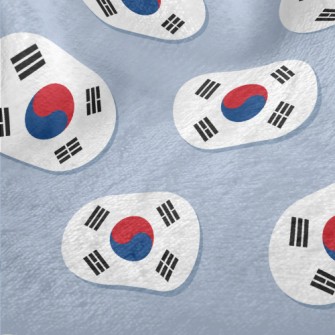South Korea Flag Banner Minky