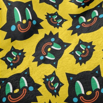 Weird Smile Halloween Cat Minky