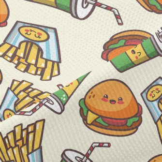 Drinks Burgers French Fries Piqué