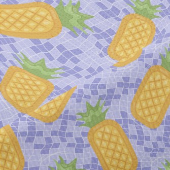 Pineapple Shaped Swimming Mat Piqué