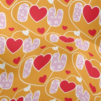 I Love You Big Heart Lightweight Performance Linen