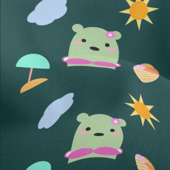 Bikini Cute Bear Lightweight Performance Linen