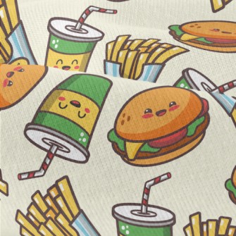 Drinks Burgers French Fries Modern Jersey