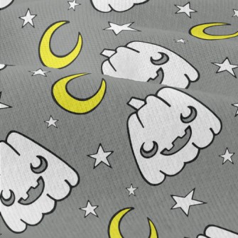 Halloween Pumpkin Moon Modern Jersey
