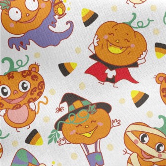 Pumpkin Man Jersey Backed Fleece