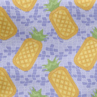 Pineapple Shaped Swimming Mat Jersey Backed Fleece