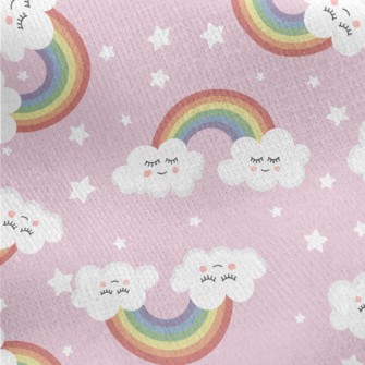Close Your Eyes, White Clouds  Jersey Backed Fleece