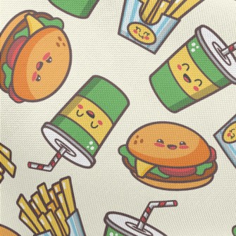 Drinks Burgers French Fries Pongee