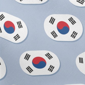 South Korea Flag Banner Pongee