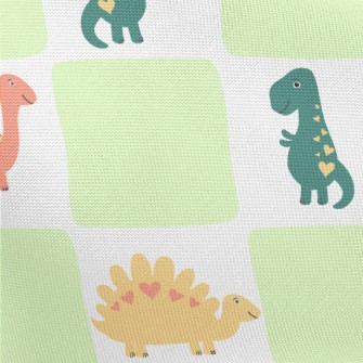 Dinosaur Checkerboard Pongee