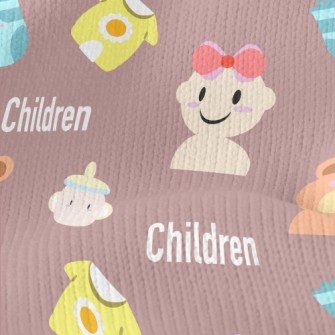 Cartoon Baby Diapers Stretch Jersey