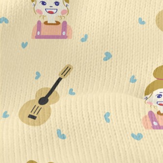 Girl With Guitar Stretch Jersey