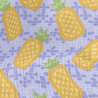 Pineapple Shaped Swimming Mat Stretch Jersey