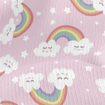 Close Your Eyes, White Clouds  Stretch Jersey
