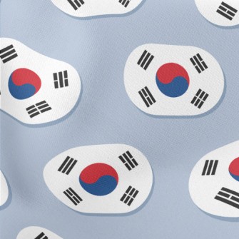 South Korea Flag Banner Lightweight Cotton Poplin