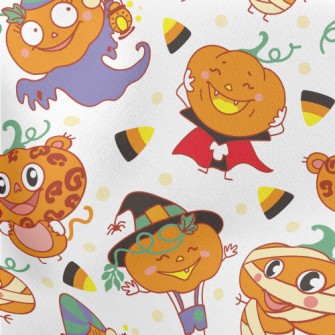 Pumpkin Man Lightweight Cotton Poplin