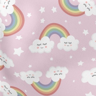 Close Your Eyes, White Clouds  Lightweight Cotton Poplin