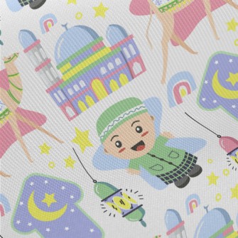 Islamic People And Camels Midweight Cotton Poplin