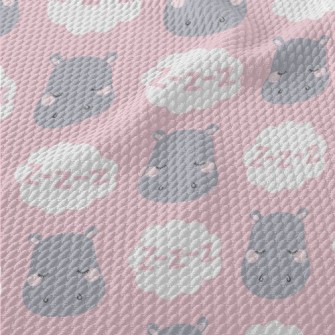 Good Night Sleeping Hippo Birdseye Piqué