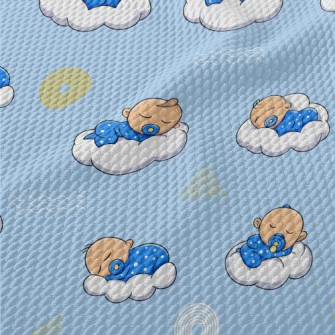 Sleeping Baby Birdseye Piqué